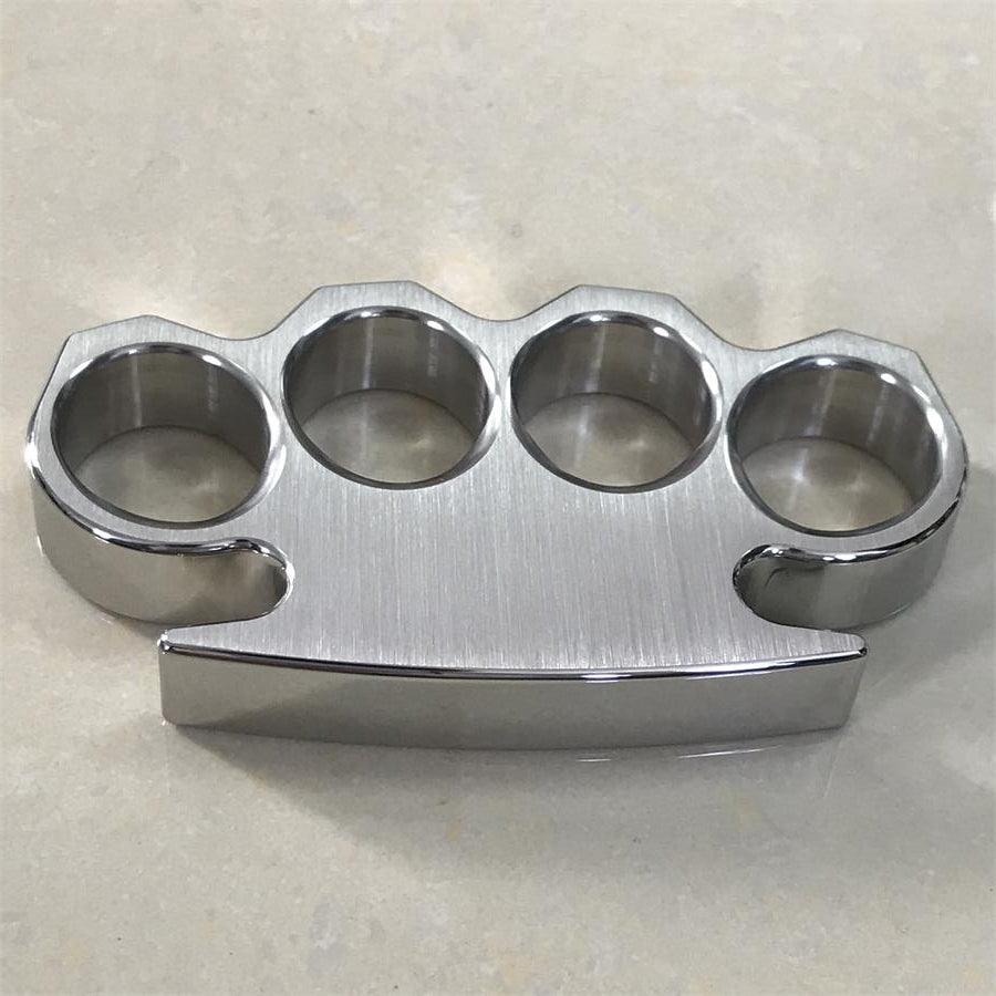 Brushed and Mirror Polished Solid Steel Knuckle Duster