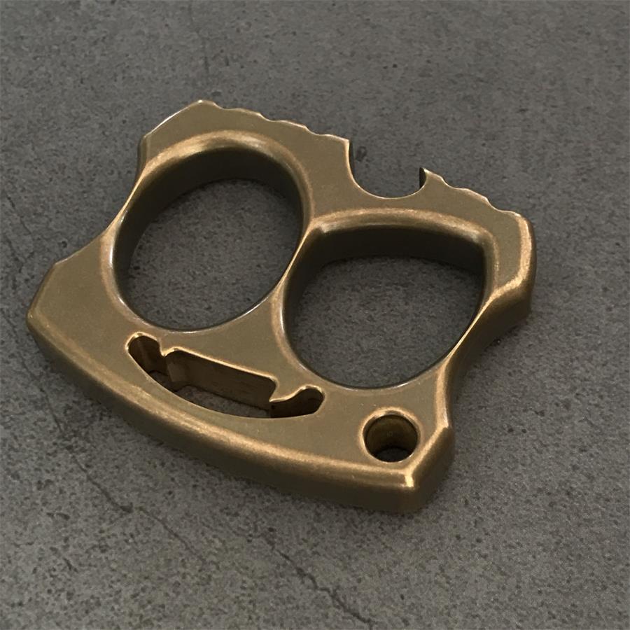 Creative Brass Knuckle Duster Open Bottle EDC Decoration
