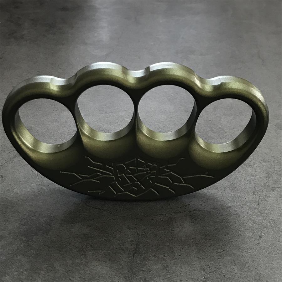 Fractured shield aluminum knuckle duster back