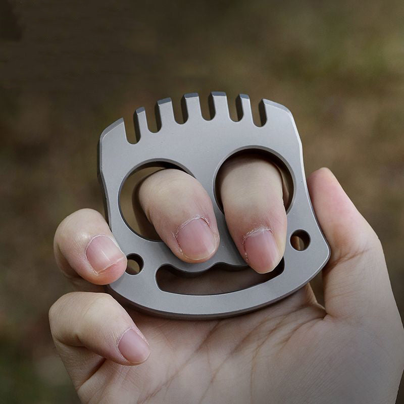 Knuckle Duster Folding Knife Outdoor Self-defense Pocket Knives