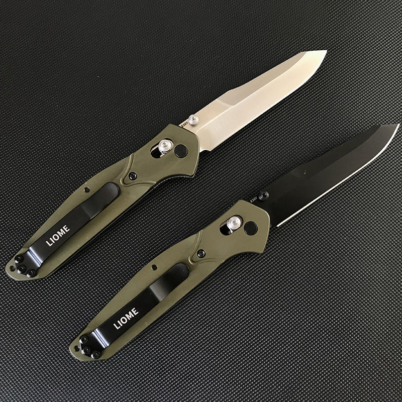 Outdoor Liome 940 Folding Knife Aluminum Handle Camping Saber Safety Defense Pocket Knives