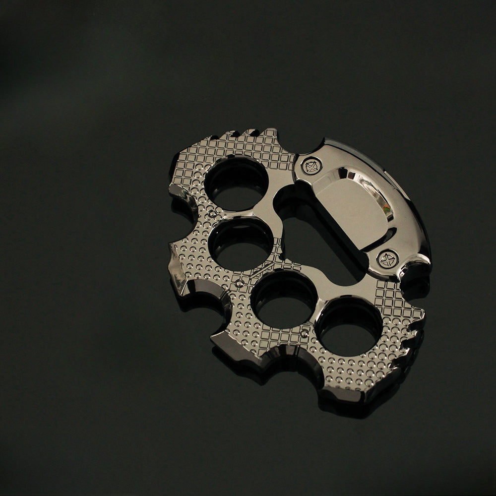 Sturdy Heavy Knuckle Duster Window Breaking Self-Defense Gear