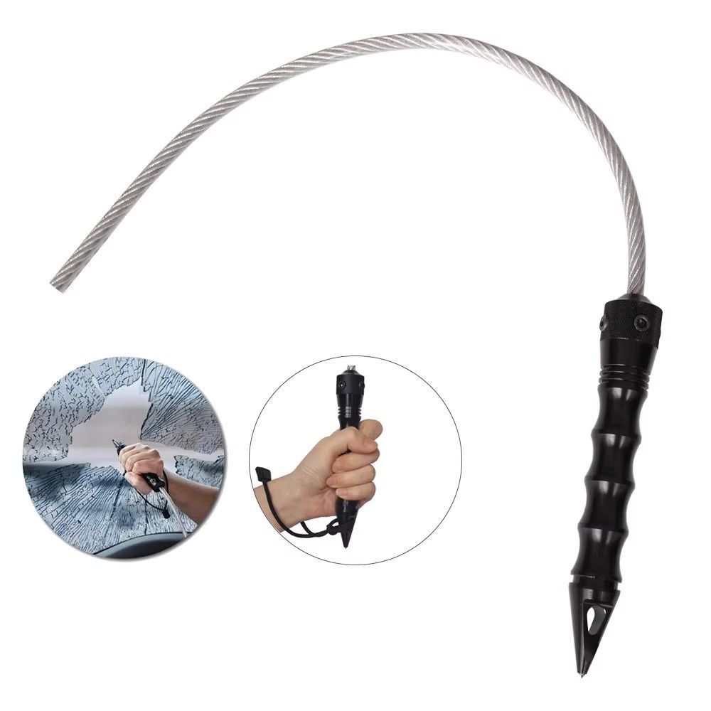 Outdoor Self-Defense Tactical Whip Window Breaker EDC Tool