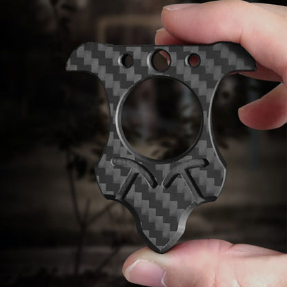 Carbon Fiber Knuckle Duster Broken Window EDC Tool