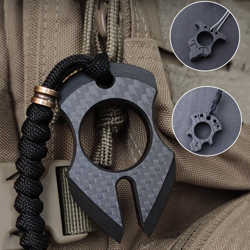 Carbon Fiber Knuckle Duster Broken Window EDC Tool