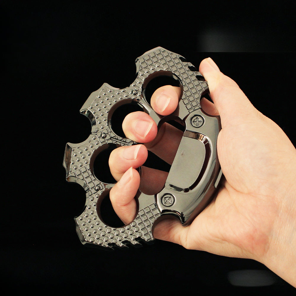 Sturdy Heavy Knuckle Duster Window Breaking Self-Defense Gear