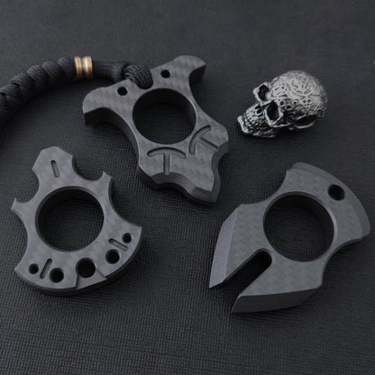 Carbon Fiber Knuckle Duster Broken Window EDC Tool