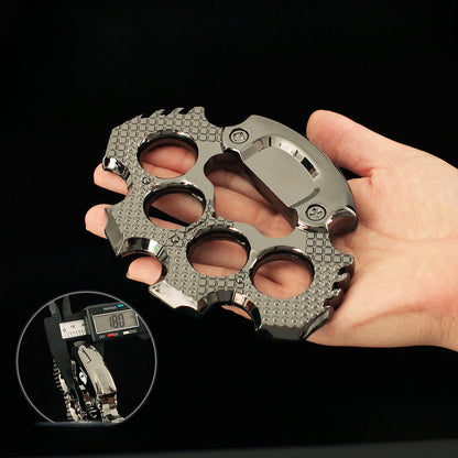 Sturdy Heavy Knuckle Duster Window Breaking Self-Defense Gear