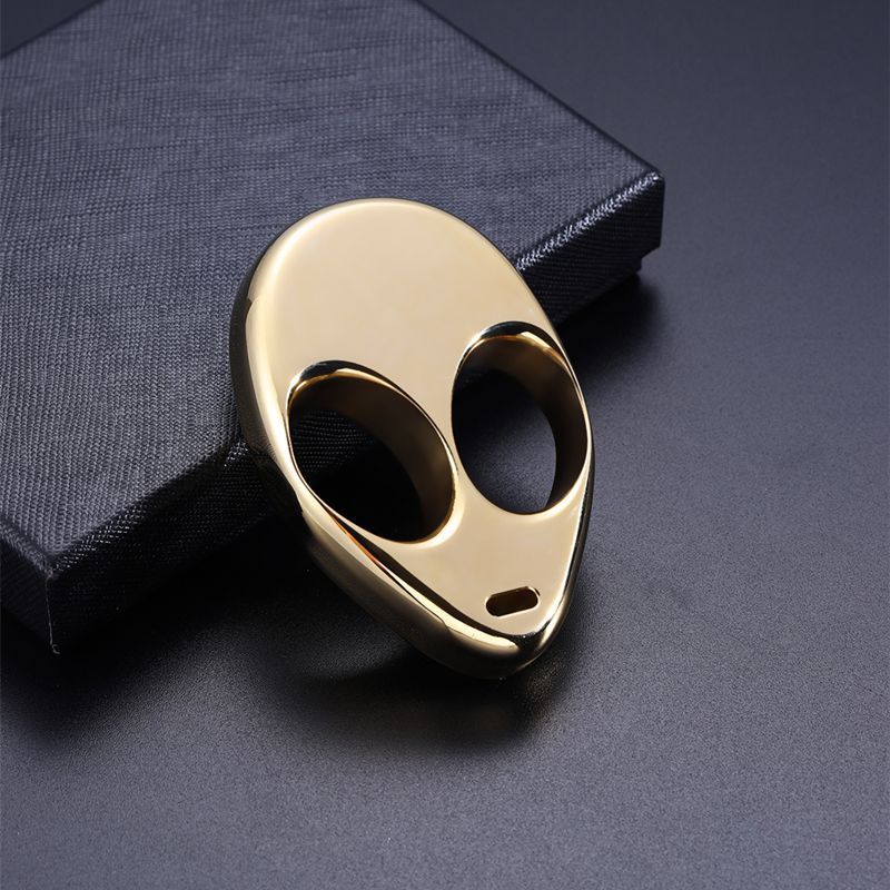 Mini Portable Solid Alien Brass Knuckle Duster