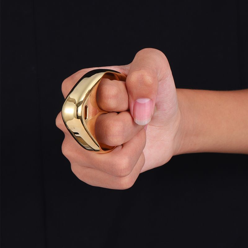 Mini Portable Solid Alien Brass Knuckle Duster