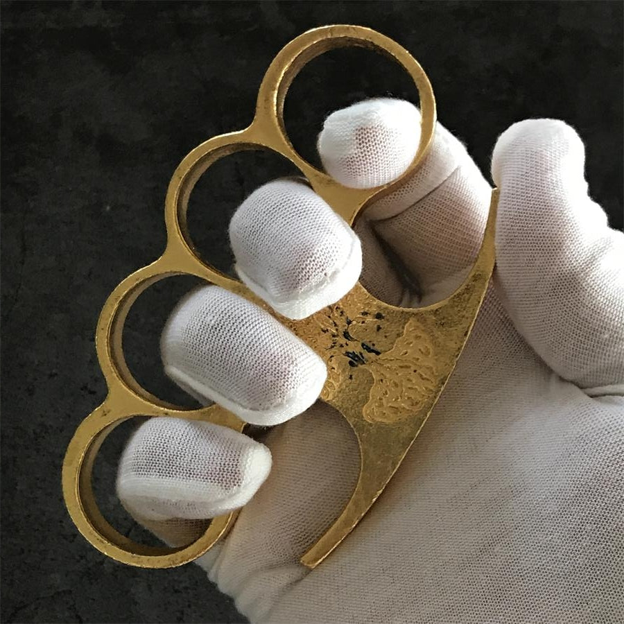 Ancient Style Knuckle Duster Self-Defense EDC tool