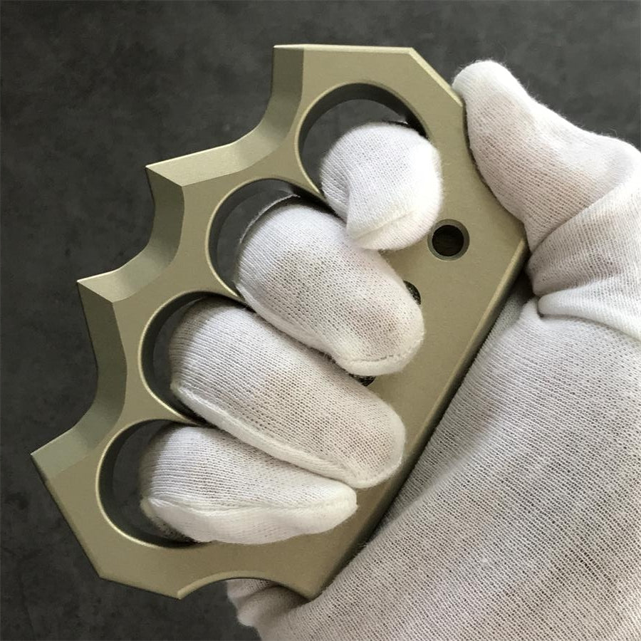 Aviation Aluminum Knuckle Duster Self-defense EDC Tool