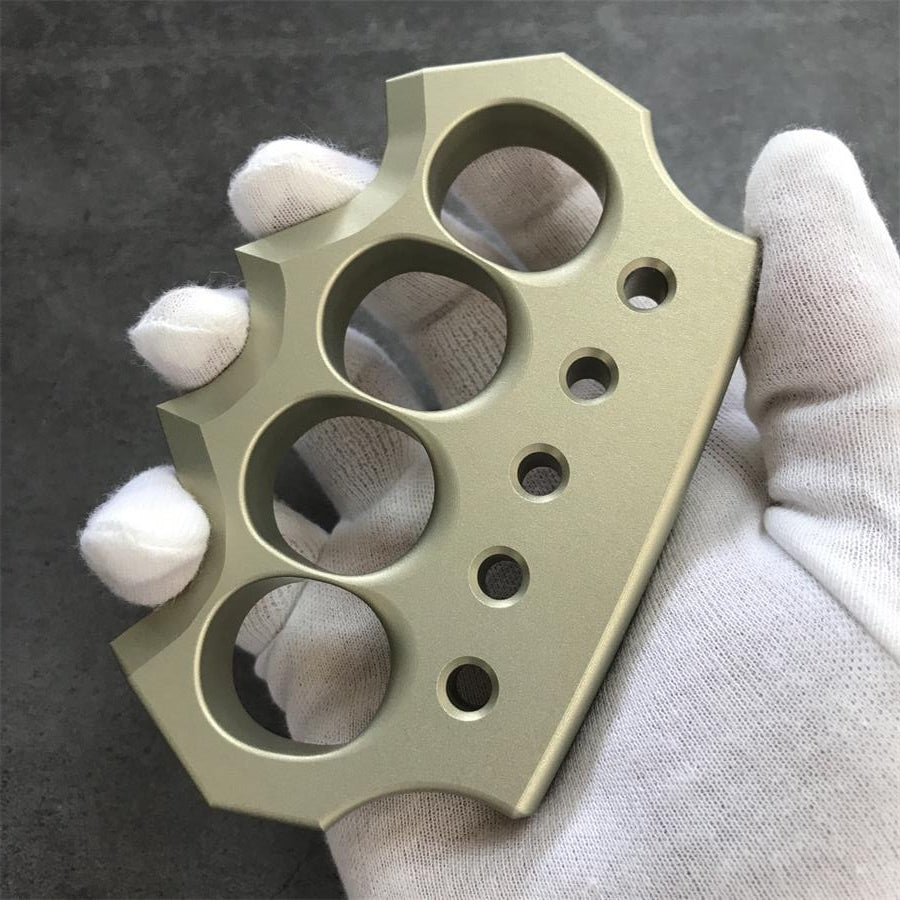 Aviation Aluminum Knuckle Duster Self-defense EDC Tool