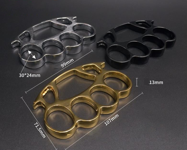 four Big finger hole brass knuckle duster 6