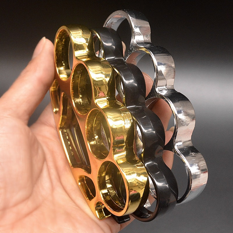 four Big finger hole brass knuckle duster 7