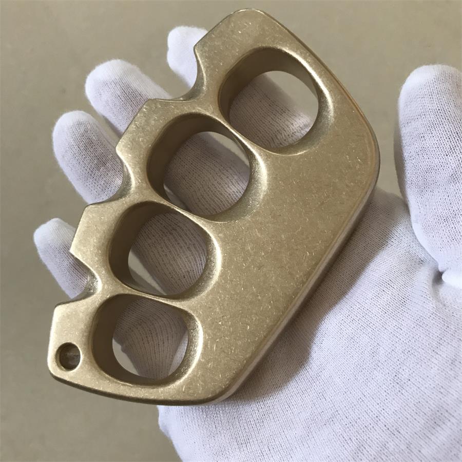 Big Finger Hole Stonewashed Brass Knuckle Dusters
