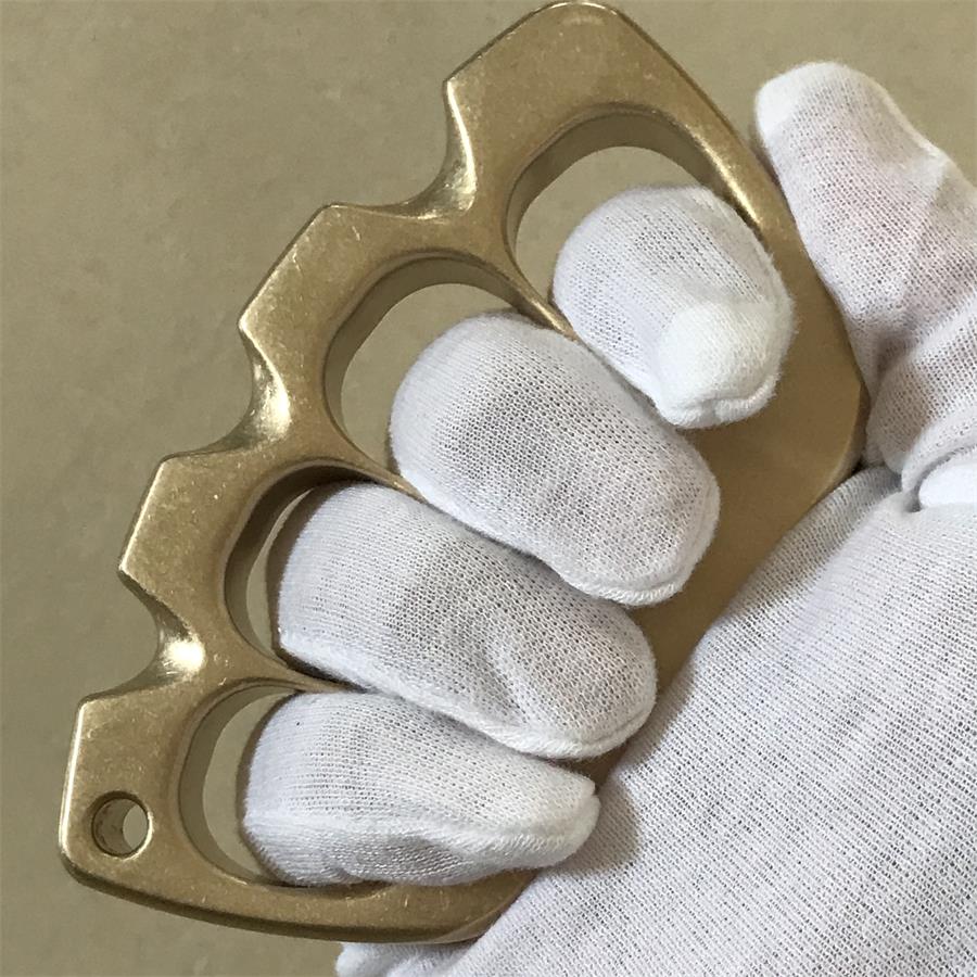 Big Finger Hole Stonewashed Brass Knuckle Dusters