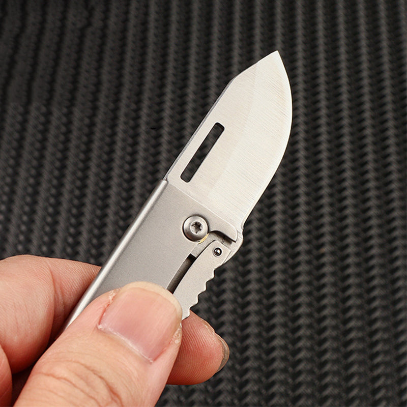 Mini Folding Bottle Opener Knife Keychain Pendant Knives