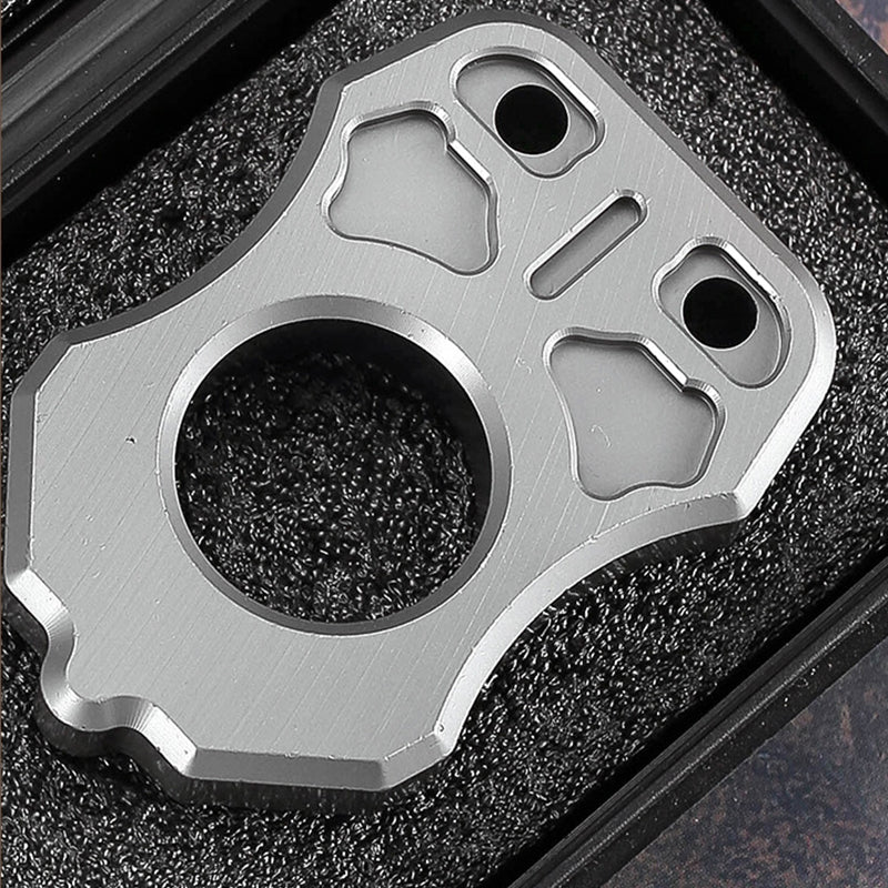 Steel Knuckle Duster Self Defense Broken Window Backpack Decoration