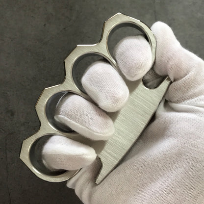 Brushed and Mirror Polished Solid Steel Knuckle Duster