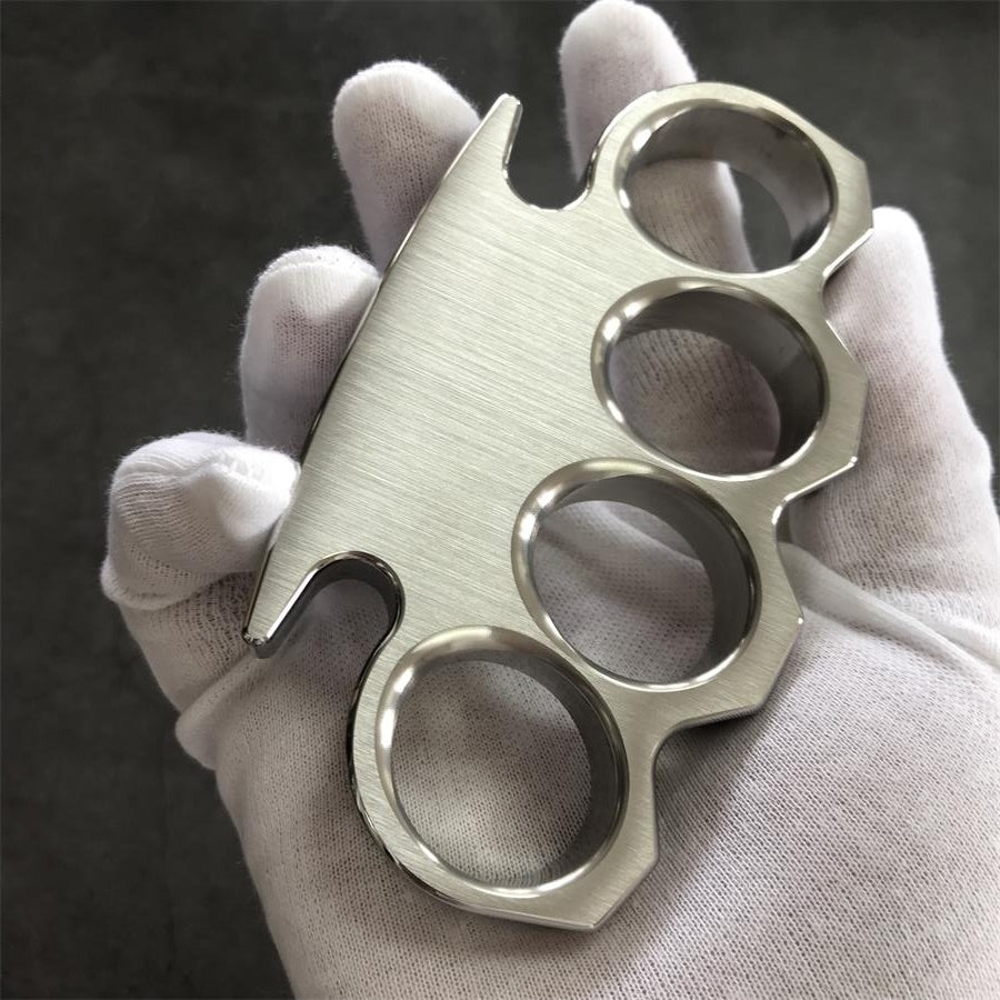 Brushed and Mirror Polished Solid Steel Knuckle Duster