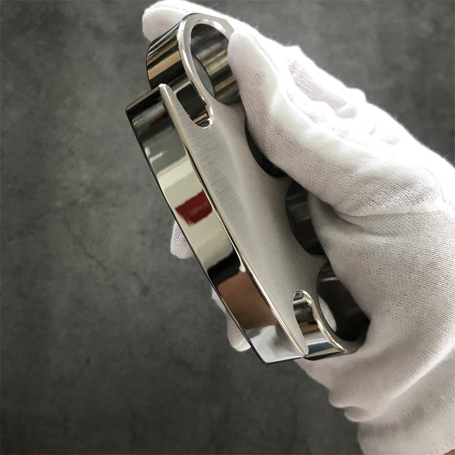 Brushed and Mirror Polished Solid Steel Knuckle Duster