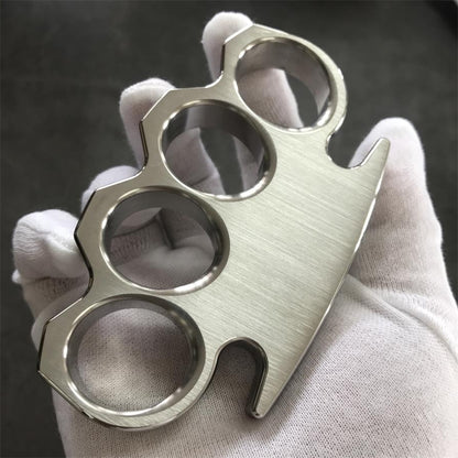 Brushed and Mirror Polished Solid Steel Knuckle Duster