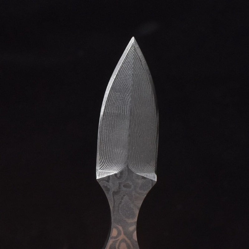 Bullhead Damascus steel knife blade
