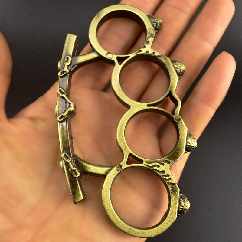 bronze Chain knuckle dusters 5