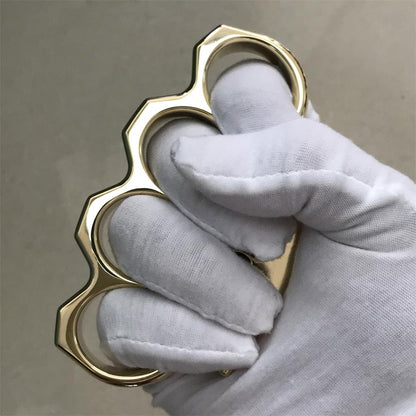 The KING OF GODEDC Classic Thickened Mirror Brass Knuckle Duster