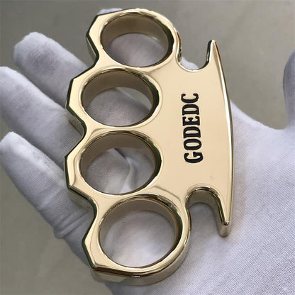 The KING OF GODEDC Classic Thickened Mirror Brass Knuckle Duster