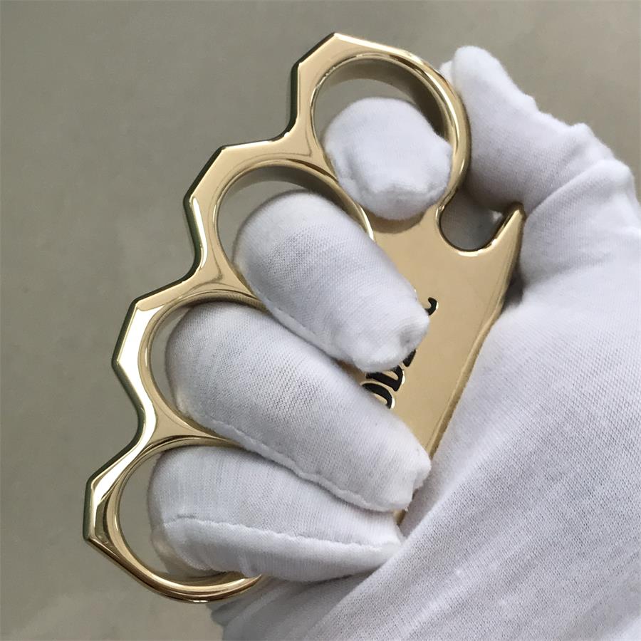 The KING OF GODEDC Classic Thickened Mirror Brass Knuckle Duster