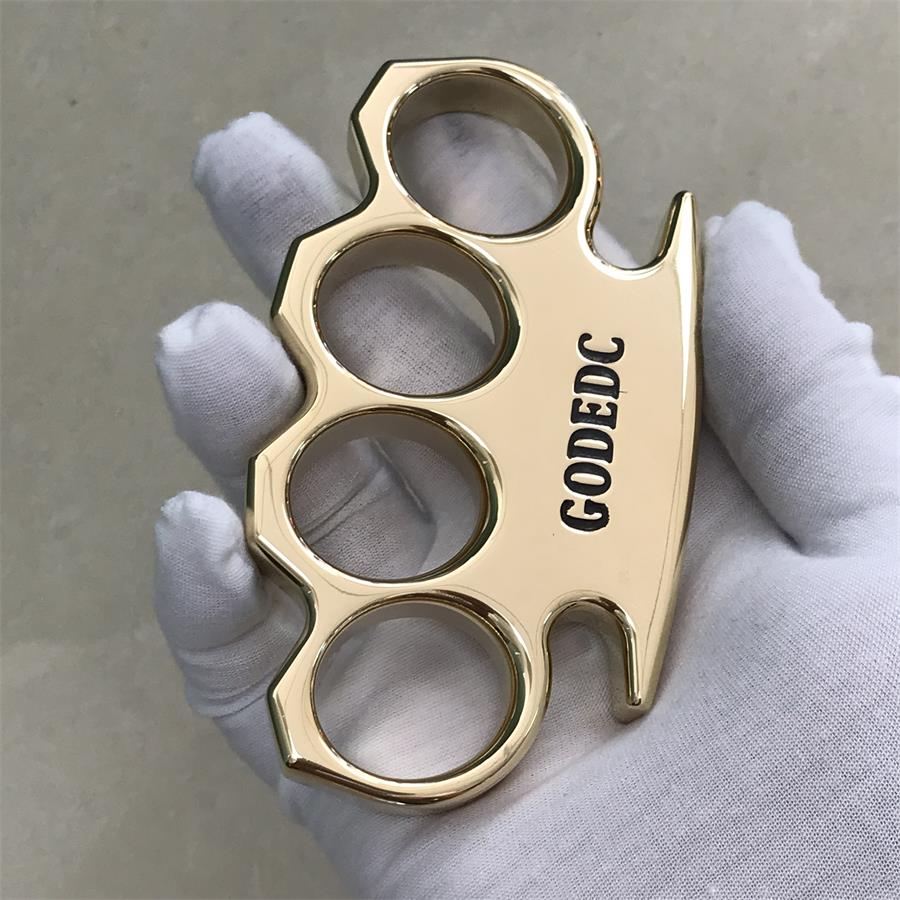 The KING OF GODEDC Classic Thickened Mirror Brass Knuckle Duster