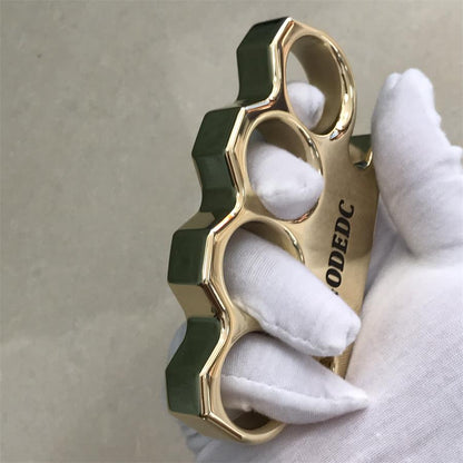 The KING OF GODEDC Classic Thickened Mirror Brass Knuckle Duster