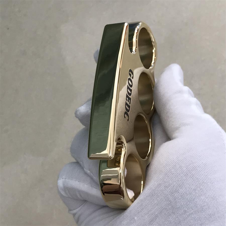 The KING OF GODEDC Classic Thickened Mirror Brass Knuckle Duster