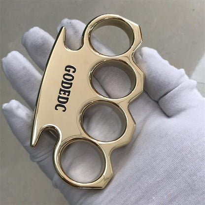 The KING OF GODEDC Classic Thickened Mirror Brass Knuckle Duster