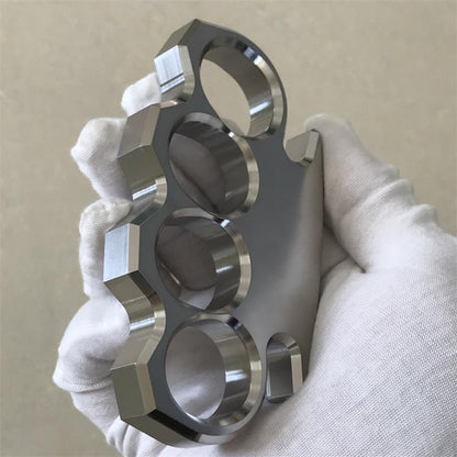 Solid Steel Classic Knuckle Duster Self-Defense EDC Tool