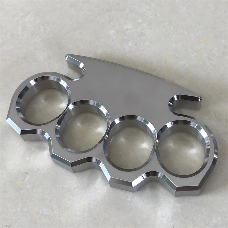 Solid Steel Classic Knuckle Duster Self-Defense EDC Tool