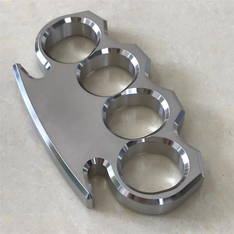 Solid Steel Classic Knuckle Duster Self-Defense EDC Tool