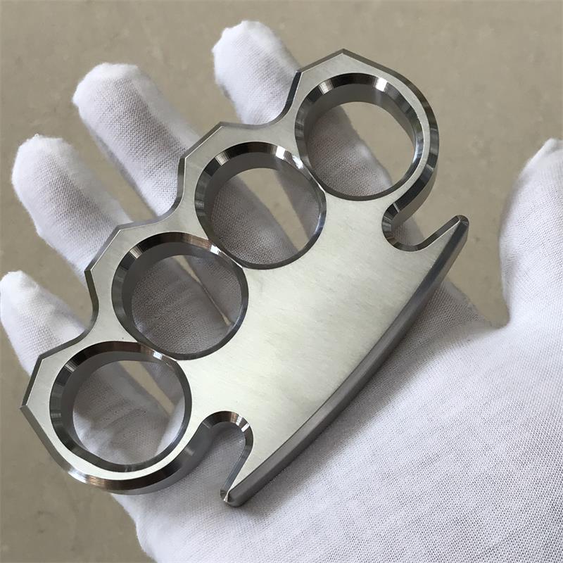 Solid Steel Classic Knuckle Duster Self-Defense EDC Tool