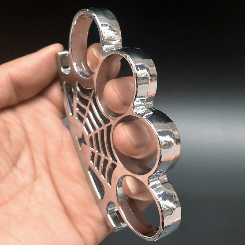 Big finger hole Cobweb brass knuckle duster 