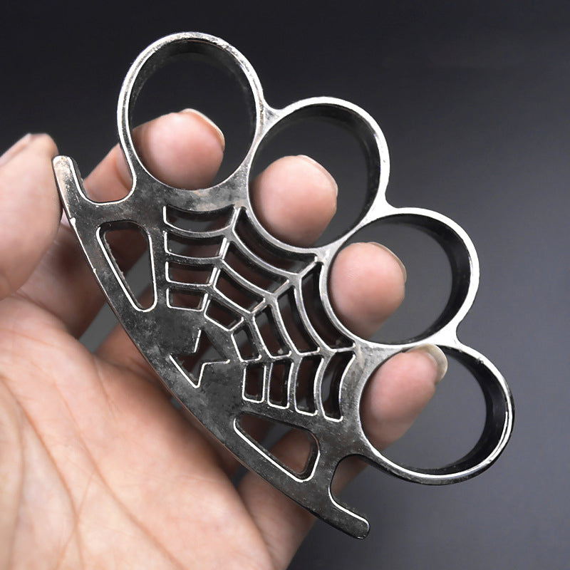 Big finger hole Cobweb brass knuckle duster 3