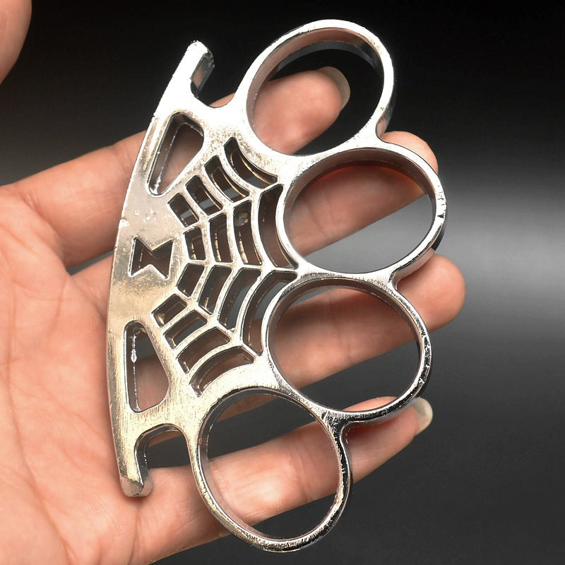 Big finger hole Cobweb brass knuckle duster 7