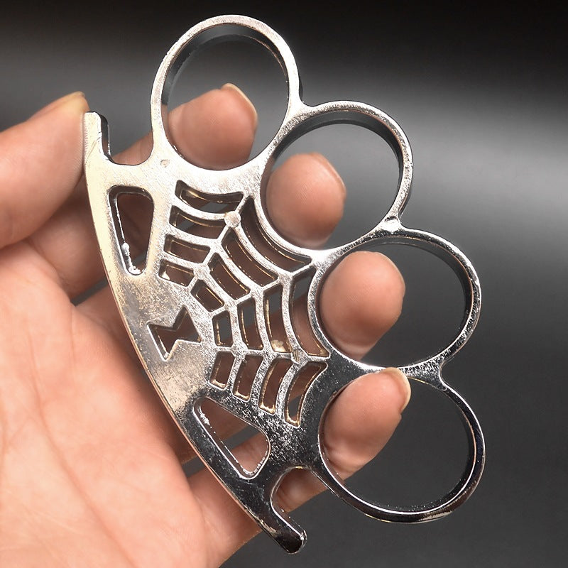 Big finger hole Cobweb brass knuckle duster 8