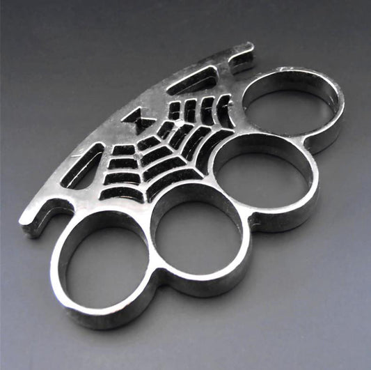 Big finger hole Cobweb brass knuckle duster 9