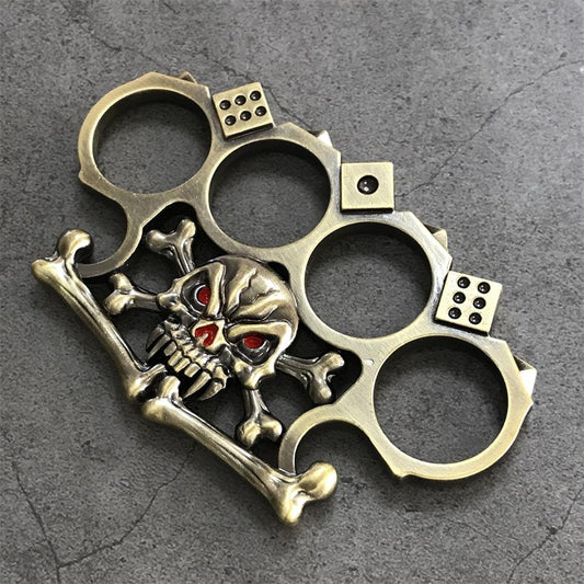 Colorful Skull Knuckle Duster Broken Window EDC Tool