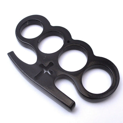 Black Cross brass knuckle dusters