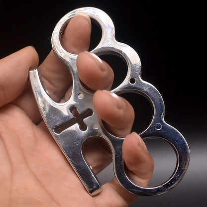 Silver Cross brass knuckle dusters