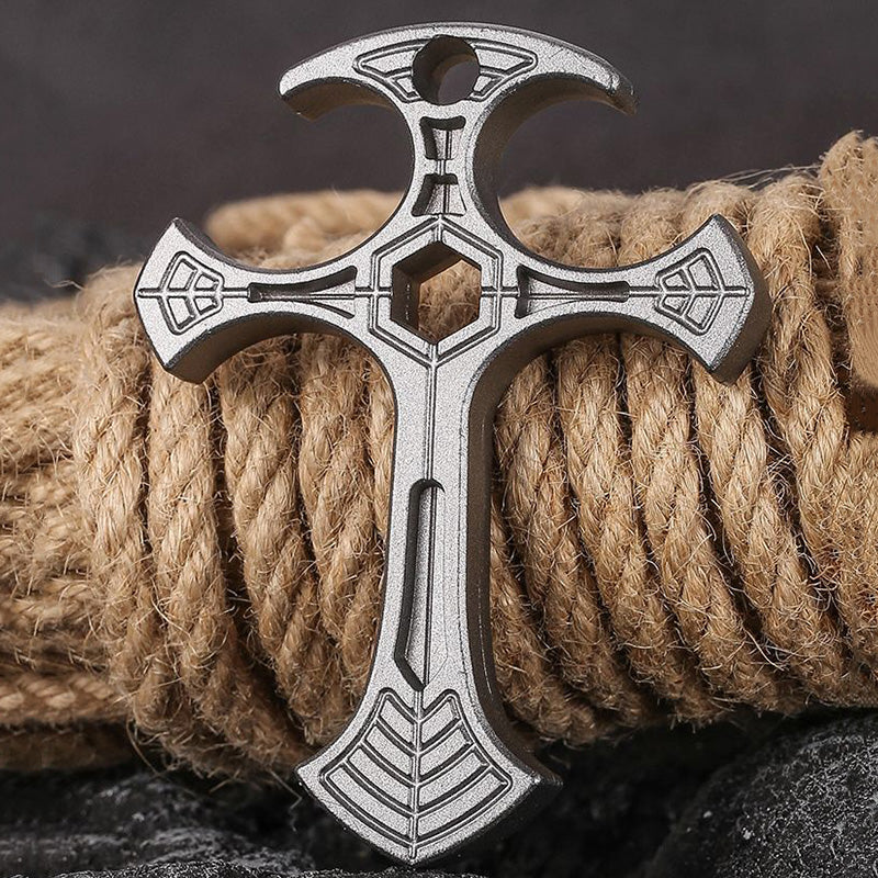 Cross Bottle Opener Knuckle EDC Decoration