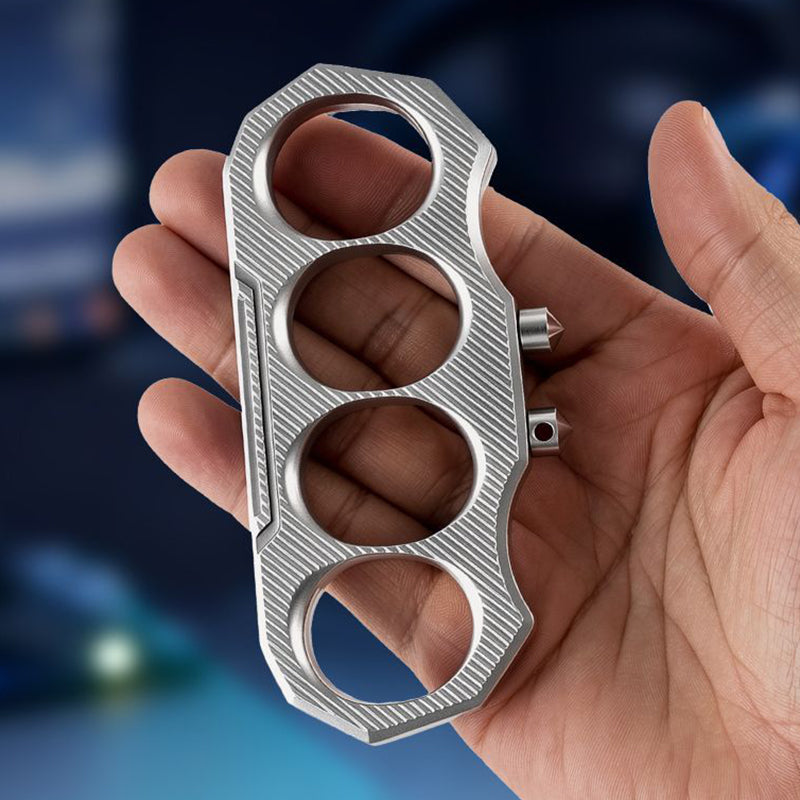 Portable Knuckle Duster with Detachable Window Breaker
